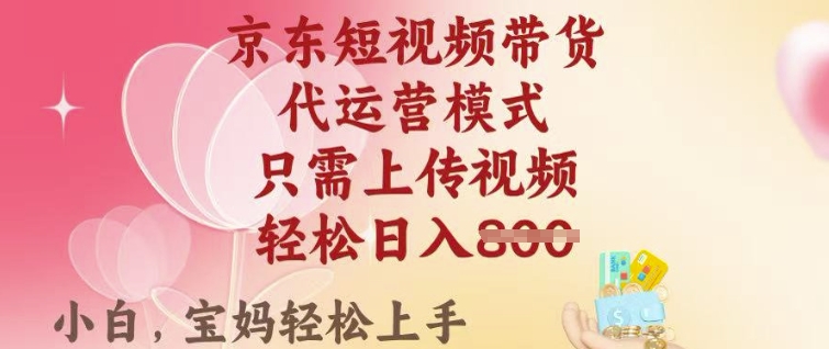 京东短视频带货，2025翻身项目，只需上传视频，单月稳定变现8k+【揭秘】-丸动小站