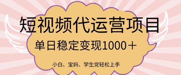 2025最新风口项目，短视频代运营日入多张【揭秘】-丸动小站