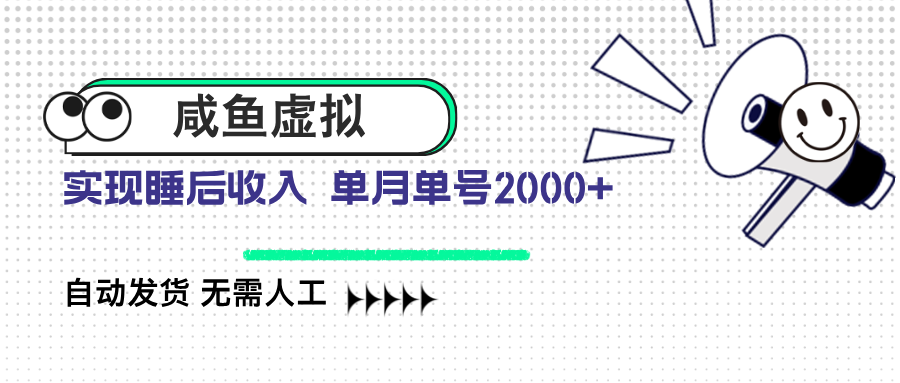 咸鱼虚拟资料 自动发货 无需人工 单月单号2000+-丸动小站